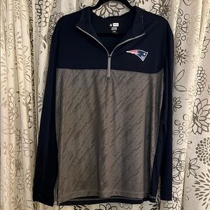 NWOT New England Patriots Quarter-Zip Pullover, L